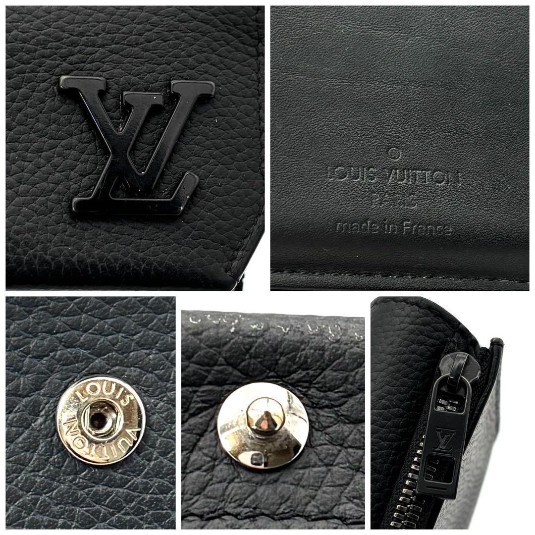 Louis Vuitton Wallet Black Portefeuille Pilot Aerogram — view 9