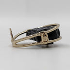 Chanel Brooch CC Logo Gold Quilted Bag — view 4