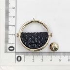 Chanel Brooch CC Logo Gold Quilted Bag — view 6