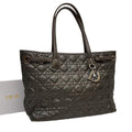 Dior Cannage Tote Denim Metallic