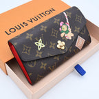 Louis Vuitton Monogram Vivienne Portefeuille Sarah NM Wallet