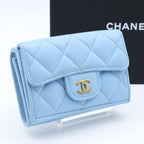 Chanel Timeless Classic Caviar Leather Trifold Wallet