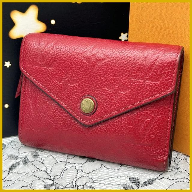 Louis Vuitton Empreinte Portefeuille Victorine Red Wallet