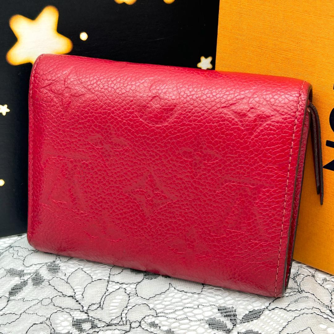 Louis Vuitton Empreinte Portefeuille Victorine Red Wallet — view 2