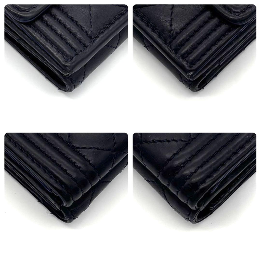 Chanel Boy Lambskin Small Flap Wallet Trifold — view 8
