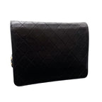Chanel Quilted Lambskin CC Logo Chain Shoulder Bag Black — view 2