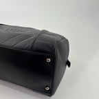 Chanel Super Chez Blanc Lambskin Mini Boston Bag Black — view 8
