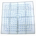 Hermes Scarf Horse Pattern Blue