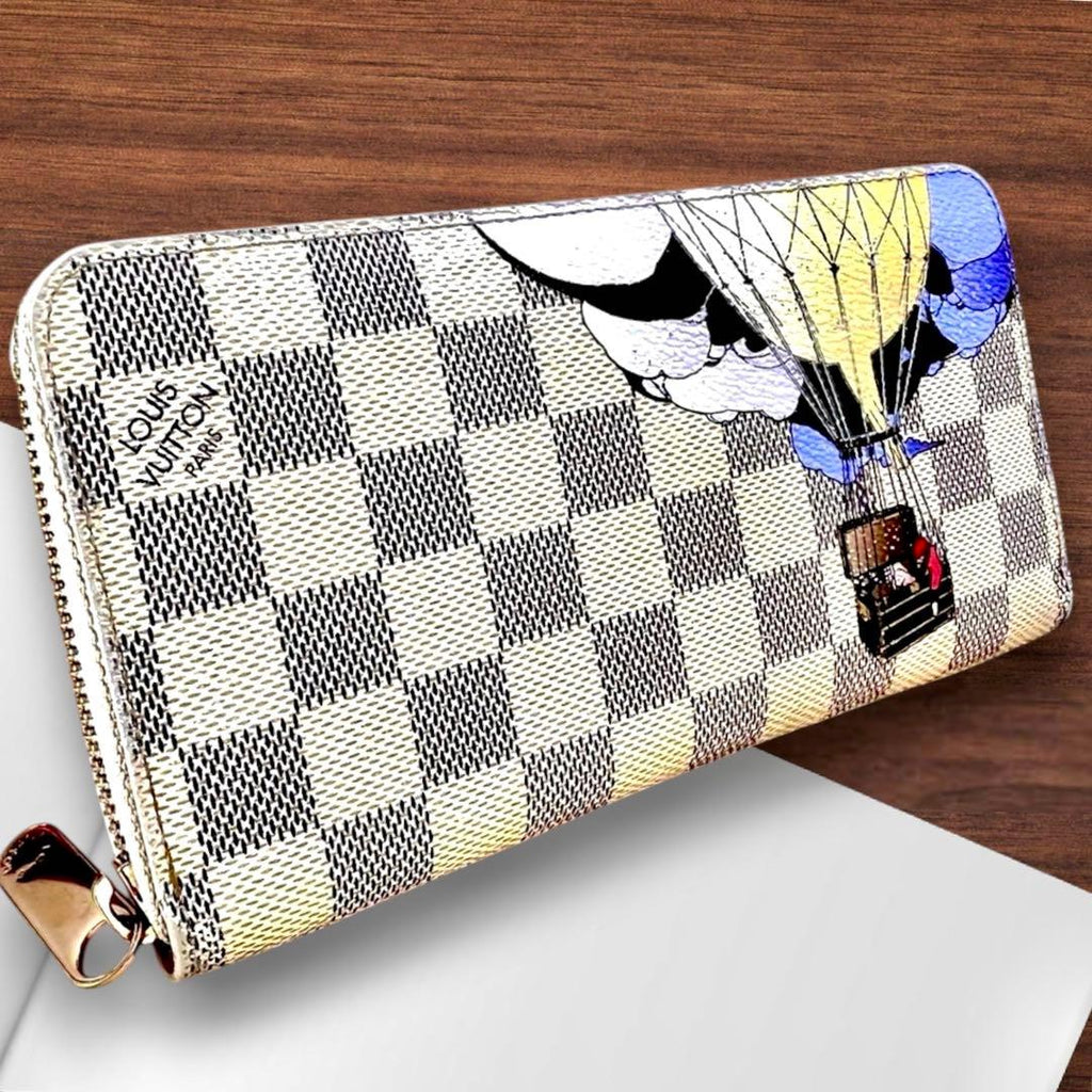 Louis Vuitton Balloon Print Zippy Wallet Damier Azur