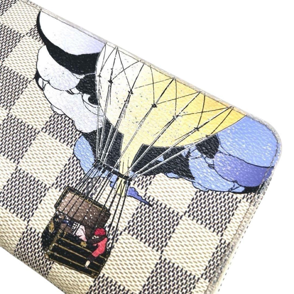 Louis Vuitton Balloon Print Zippy Wallet Damier Azur — view 8