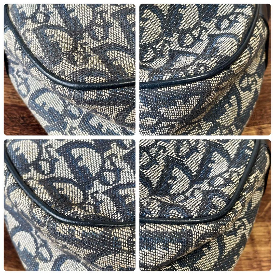 Dior Trotter Canvas Leather Shoulder Bag Pouch — view 6