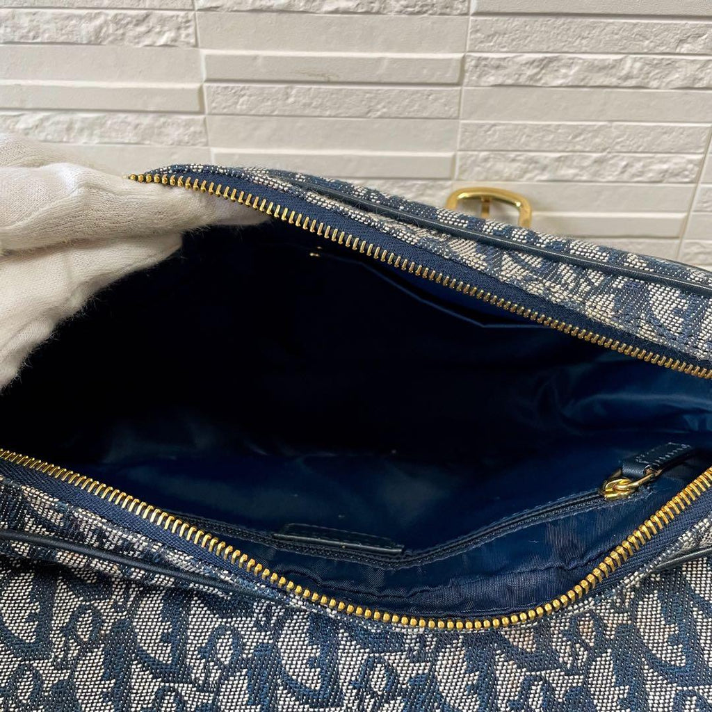 Dior Trotter Canvas Leather Shoulder Bag Pouch — view 8