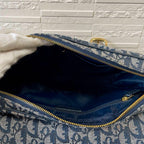 Dior Trotter Canvas Leather Shoulder Bag Pouch — view 8