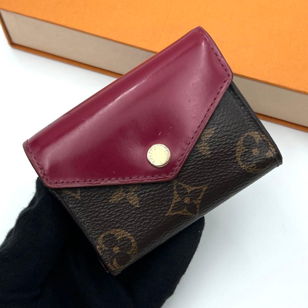 Louis Vuitton Monogram Portefeuille Zoe Trifold Wallet Fuchsia