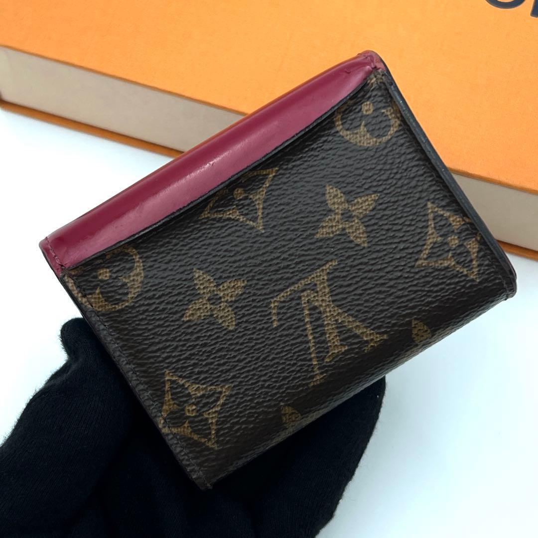 Louis Vuitton Monogram Portefeuille Zoe Trifold Wallet Fuchsia — view 2