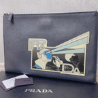 Prada Clutch Monki Robot Saffiano