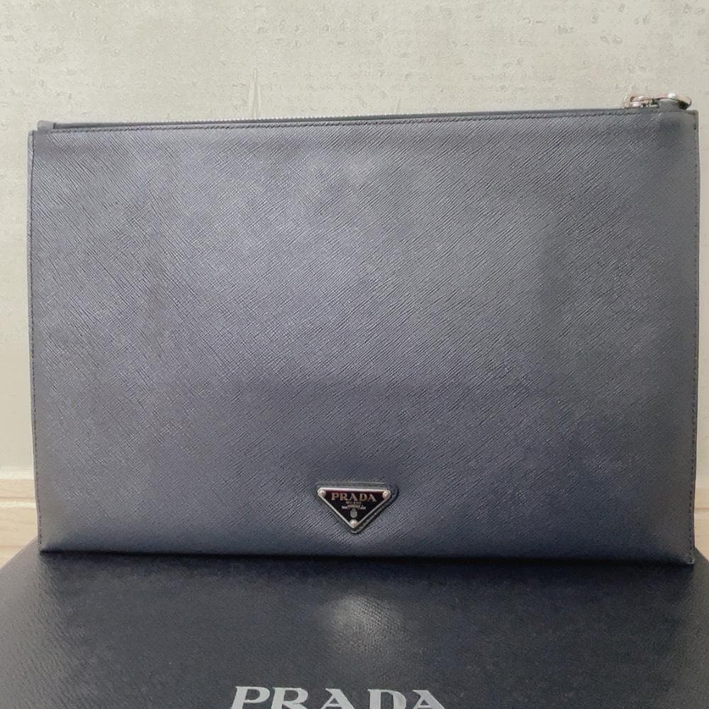 Prada Clutch Monki Robot Saffiano — view 3