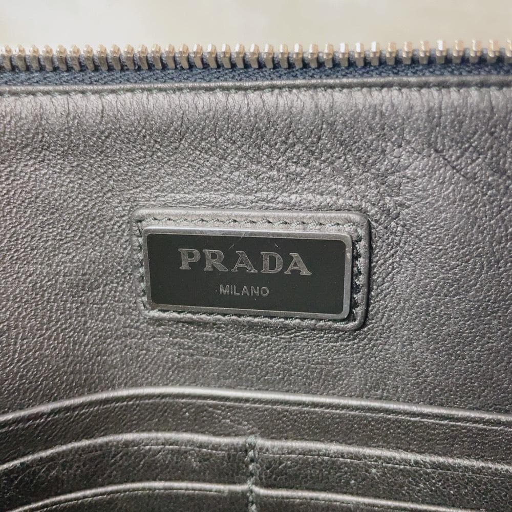 Prada Clutch Monki Robot Saffiano — view 9