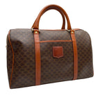 Celine Leather Macadam Triomphe Hand Mini Boston Bag
