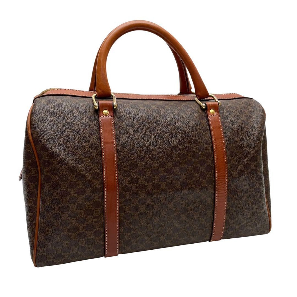 Celine Leather Macadam Triomphe Hand Mini Boston Bag — view 2