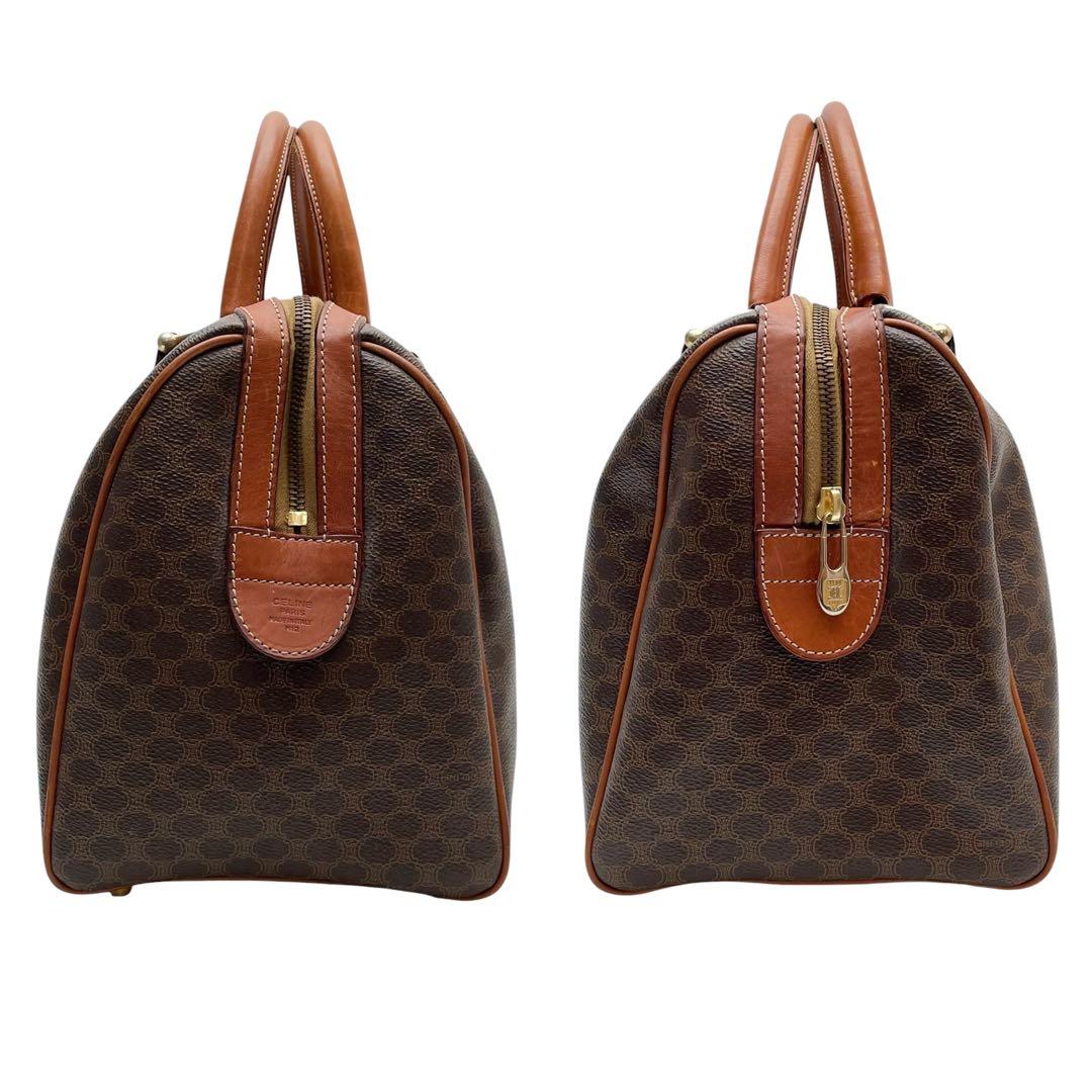 Celine Leather Macadam Triomphe Hand Mini Boston Bag — view 3