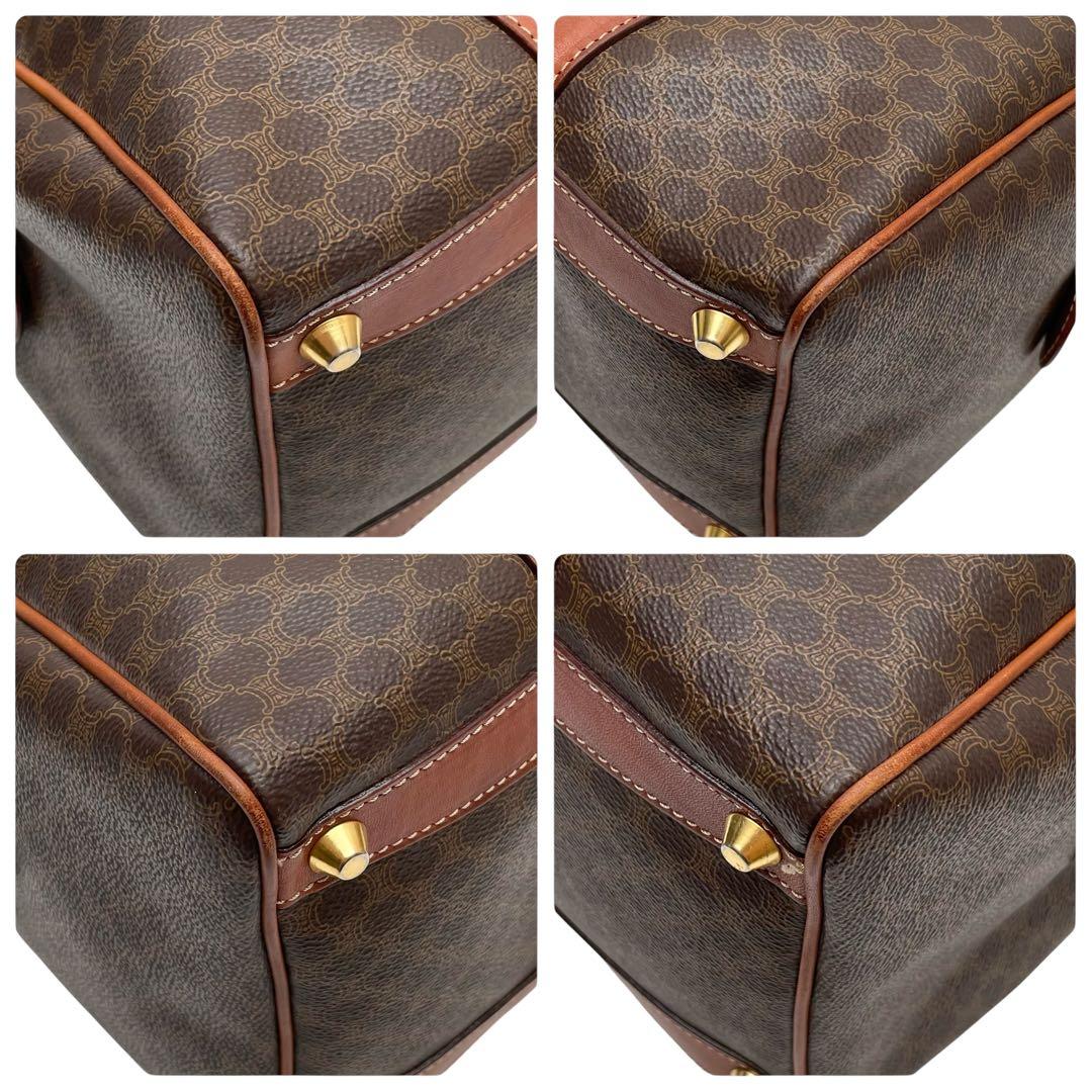 Celine Leather Macadam Triomphe Hand Mini Boston Bag — view 4