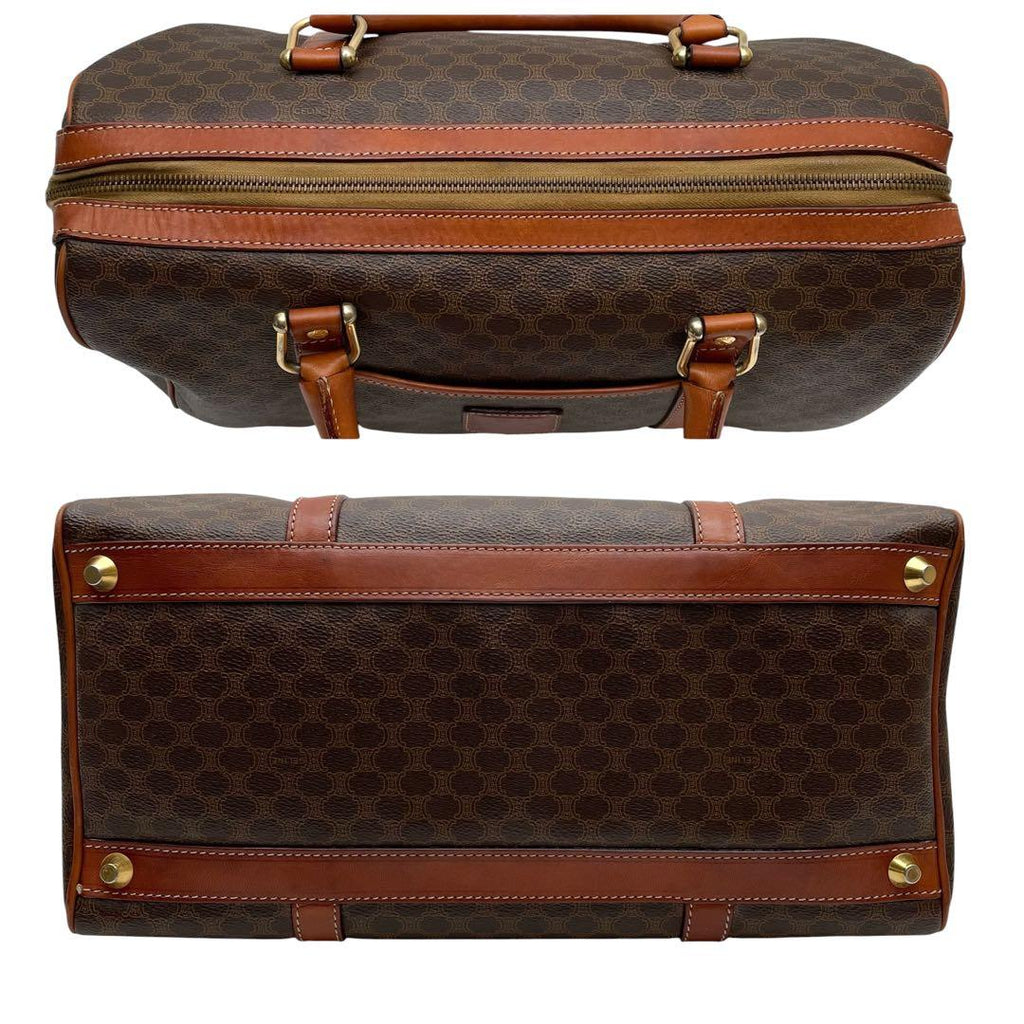 Celine Leather Macadam Triomphe Hand Mini Boston Bag — view 6