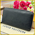 Louis Vuitton Epi Zippy Wallet Noir