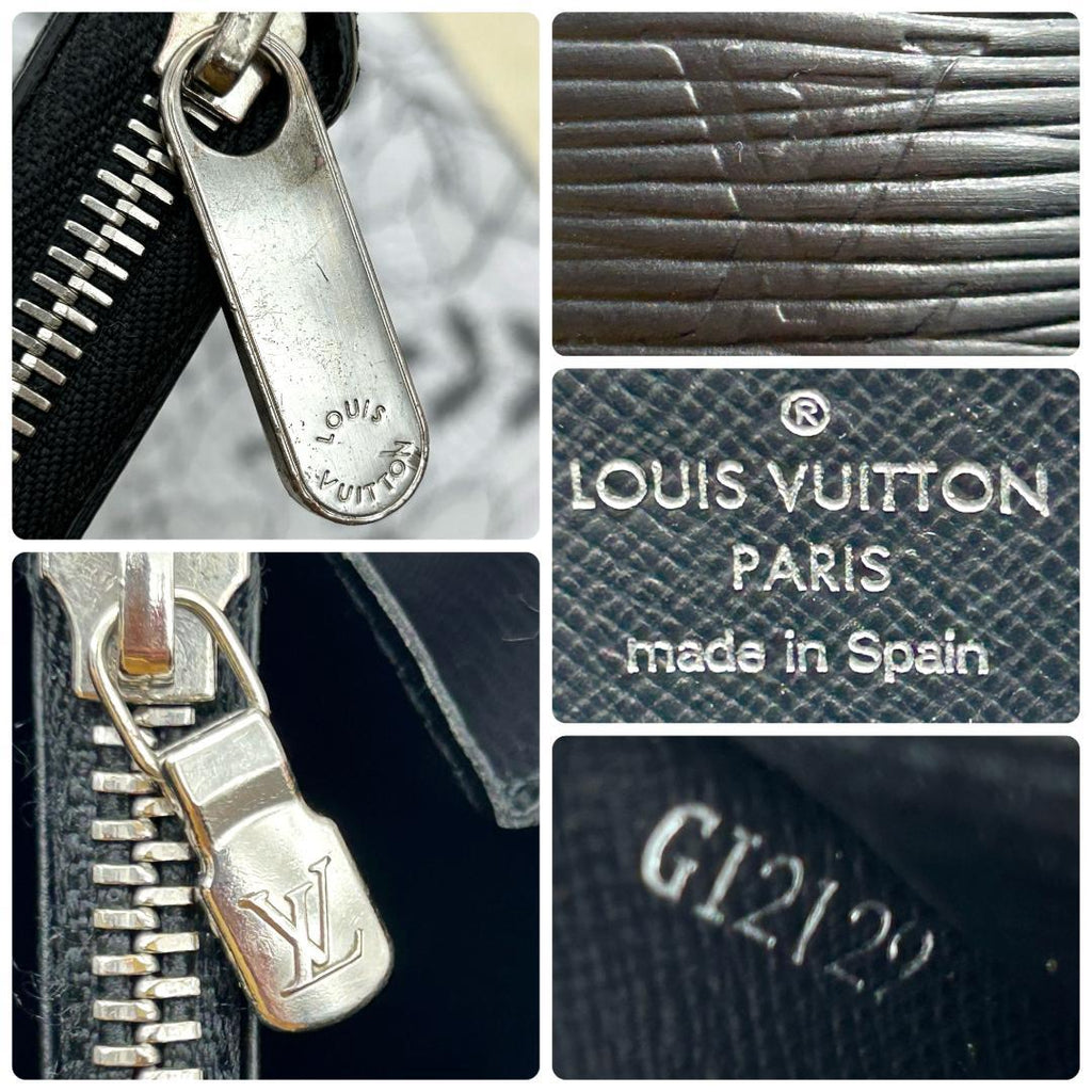 Louis Vuitton Epi Zippy Wallet Noir — view 9