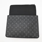 Louis Vuitton Eclipse Pochette Steamer Clutch Black — view 3
