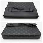 Louis Vuitton Eclipse Pochette Steamer Clutch Black — view 6