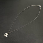 Chanel CC Logo Necklace Rhinestone Icon Coco — view 4