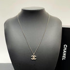 Chanel CC Logo Necklace Rhinestone Icon Coco — view 5