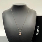 Chanel CC Logo Necklace Rhinestone Icon Coco — view 6