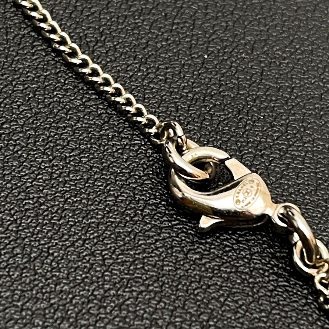 Chanel CC Logo Necklace Rhinestone Icon Coco — view 8