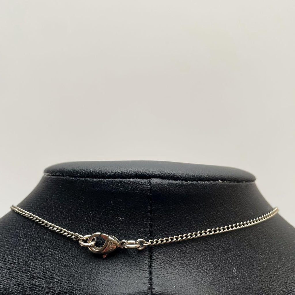 Chanel CC Logo Necklace Rhinestone Icon Coco — view 9