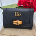 Gucci Trifold Wallet Bamboo Diana