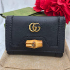 Gucci Trifold Wallet Bamboo Diana