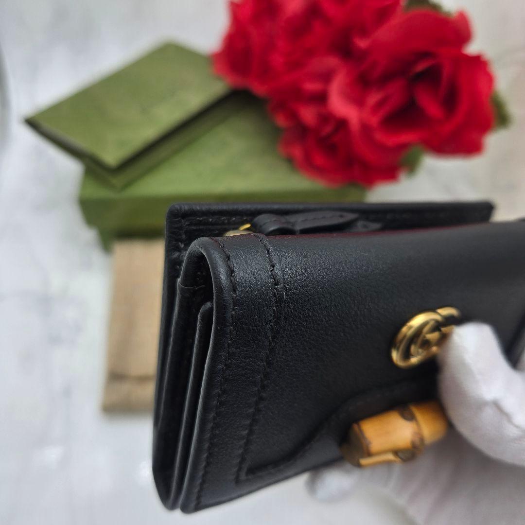 Gucci Trifold Wallet Bamboo Diana — view 4