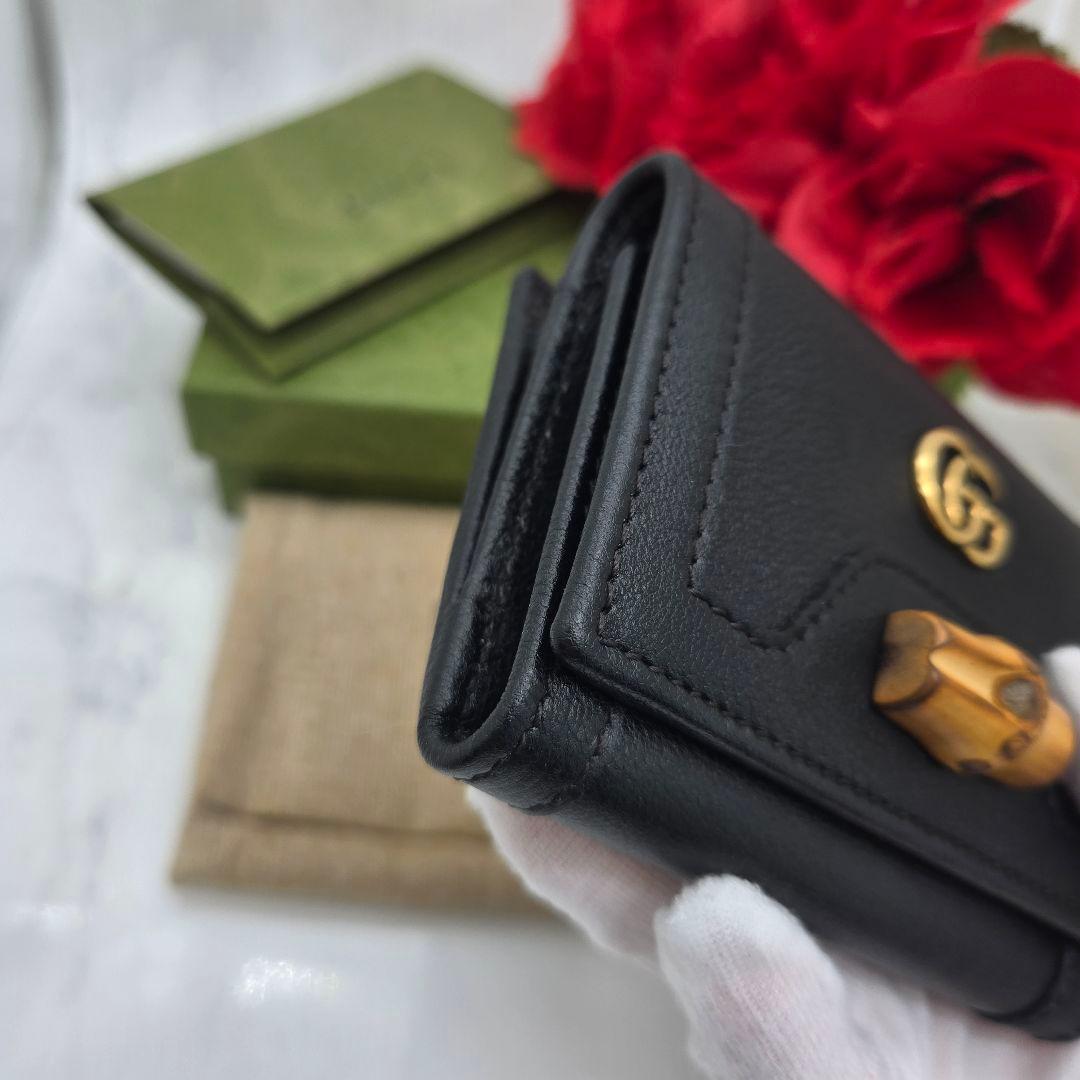 Gucci Trifold Wallet Bamboo Diana — view 5