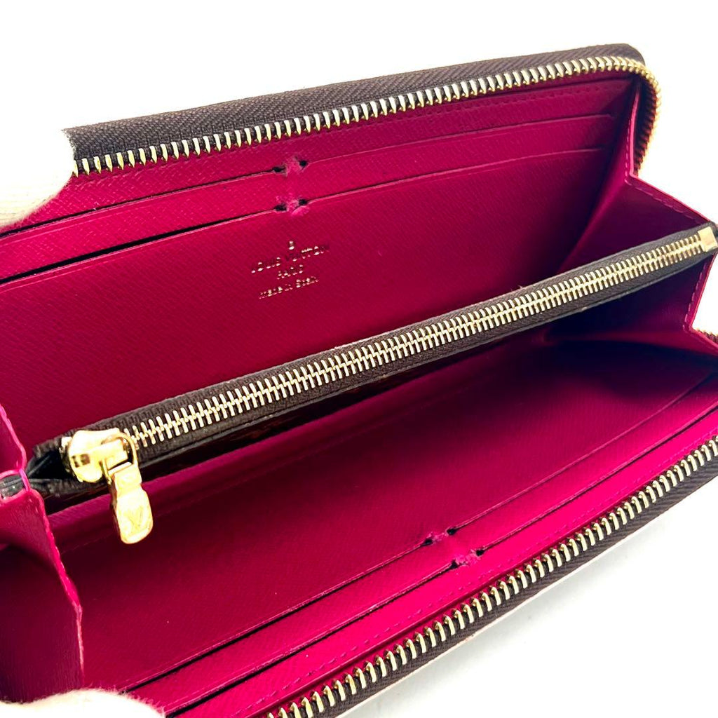 Louis Vuitton Monogram Portefeuille Clemence Flower Charm Wallet — view 8