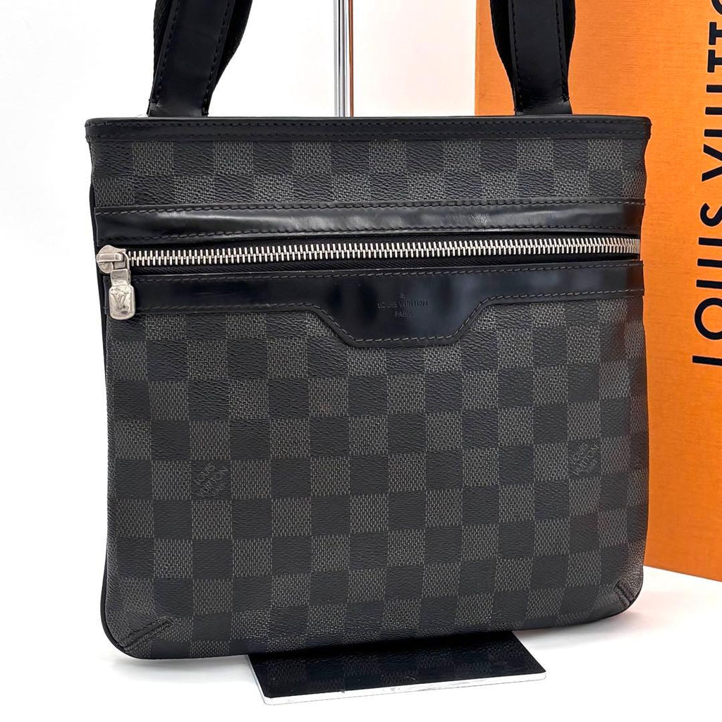 Louis Vuitton Damier Graphite Thomas Shoulder Bag Gray