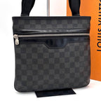 Louis Vuitton Damier Graphite Thomas Shoulder Bag Gray
