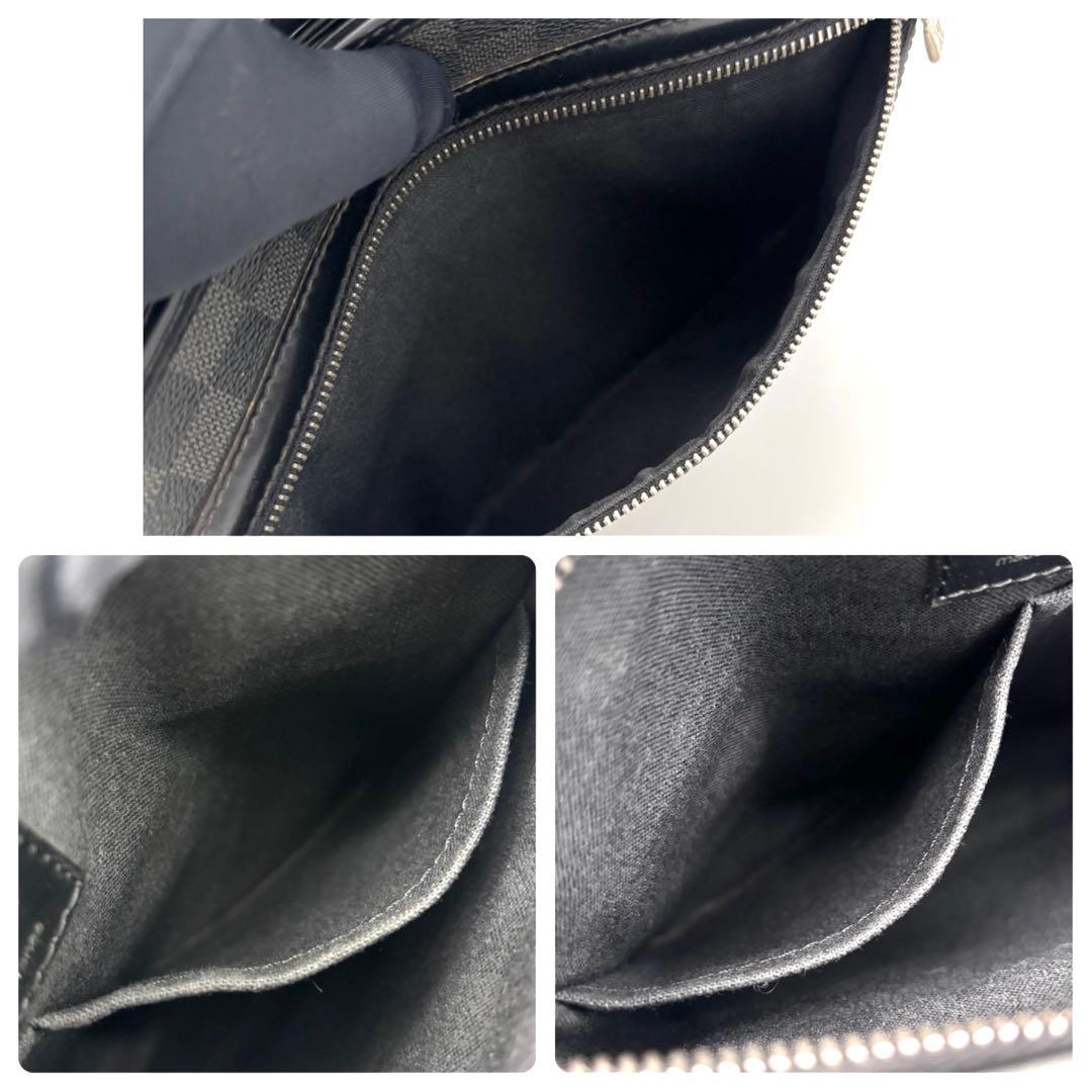 Louis Vuitton Damier Graphite Thomas Shoulder Bag Gray — view 4