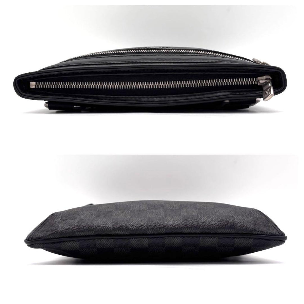 Louis Vuitton Damier Graphite Thomas Shoulder Bag Gray — view 6