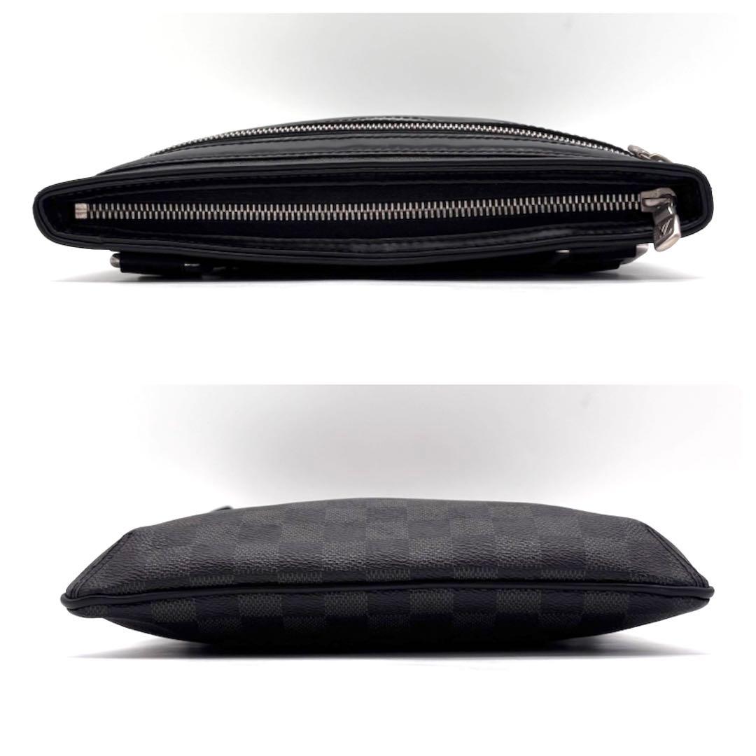 Louis Vuitton Damier Graphite Thomas Shoulder Bag Gray — view 6