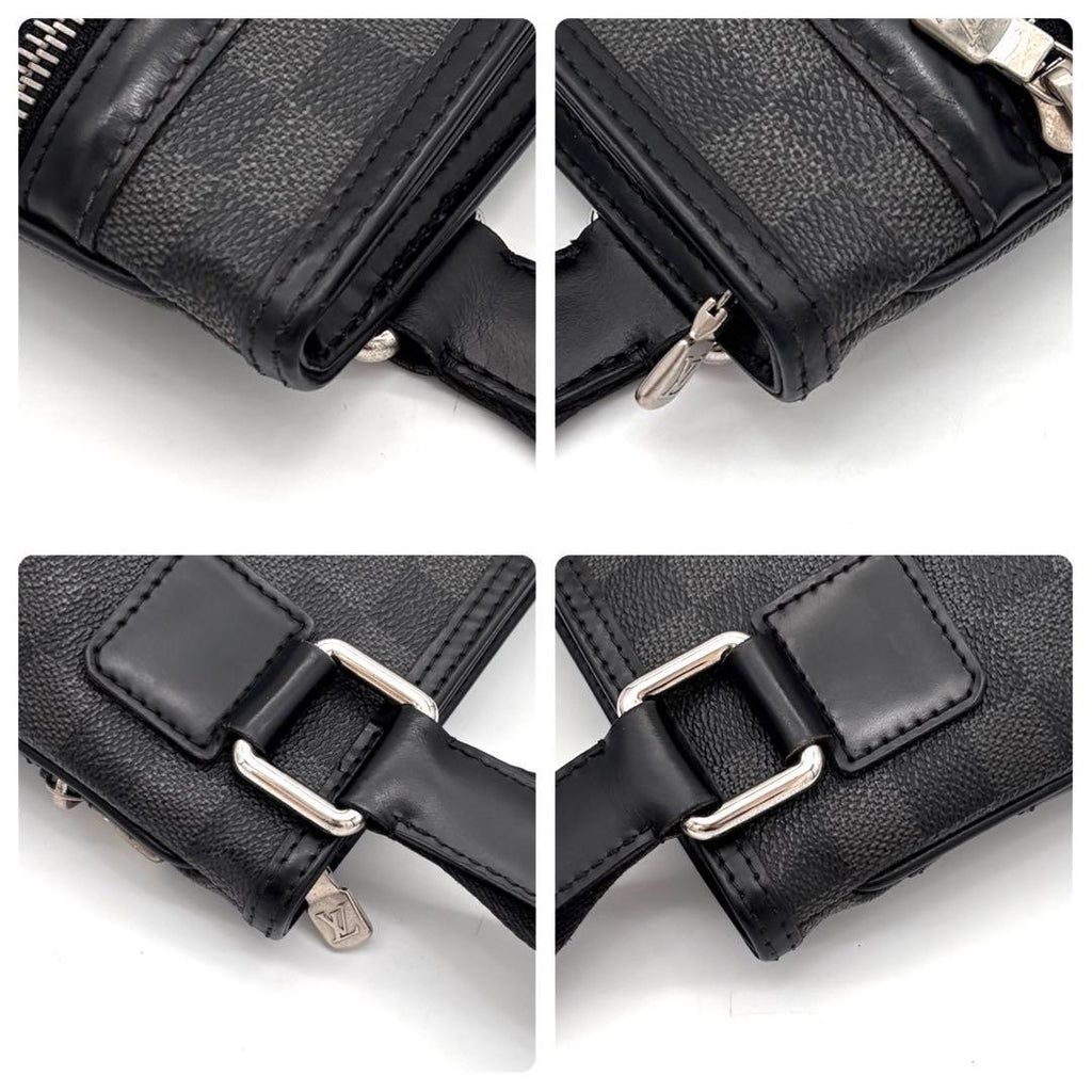Louis Vuitton Damier Graphite Thomas Shoulder Bag Gray — view 7