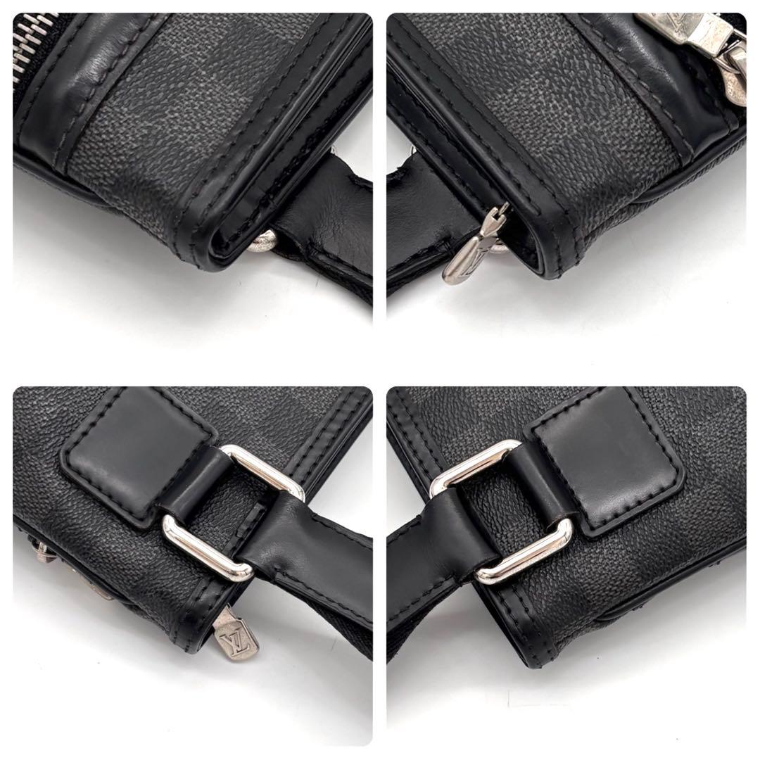 Louis Vuitton Damier Graphite Thomas Shoulder Bag Gray — view 7