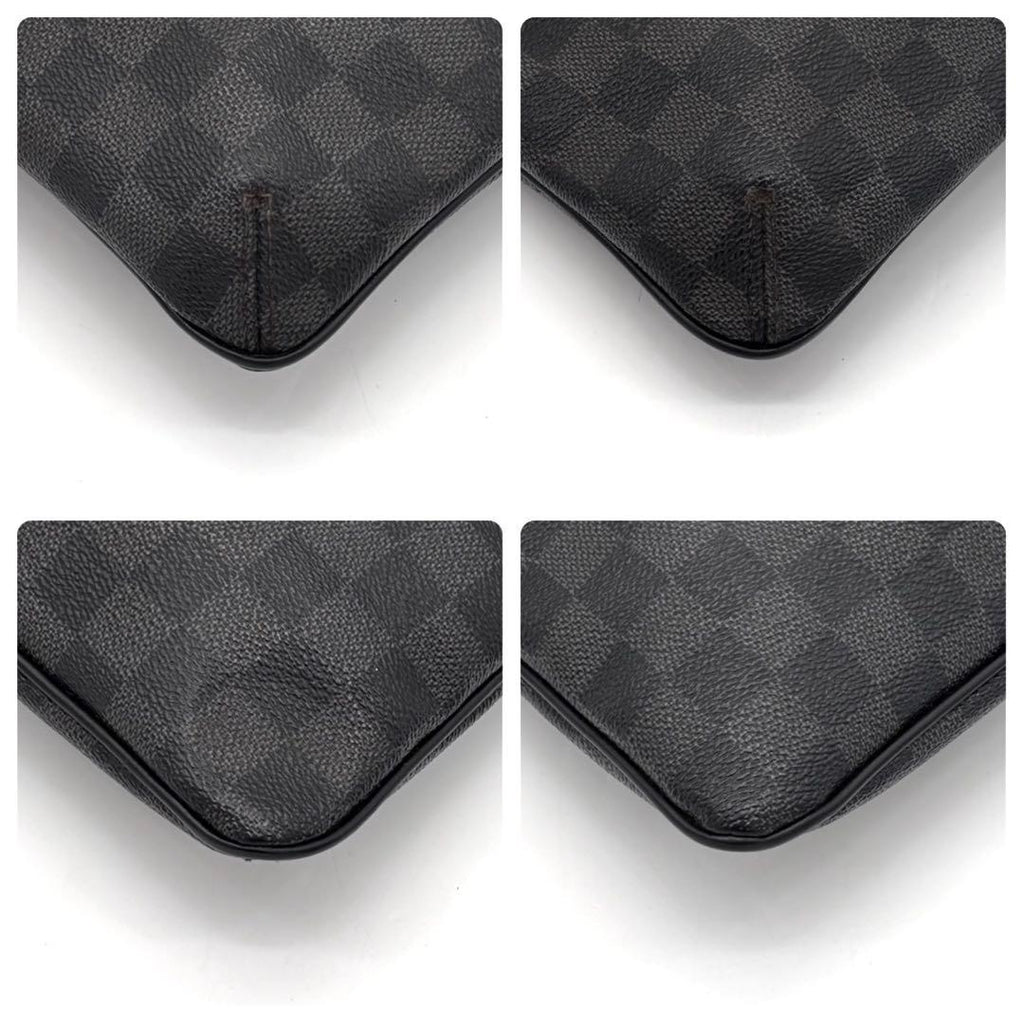 Louis Vuitton Damier Graphite Thomas Shoulder Bag Gray — view 8