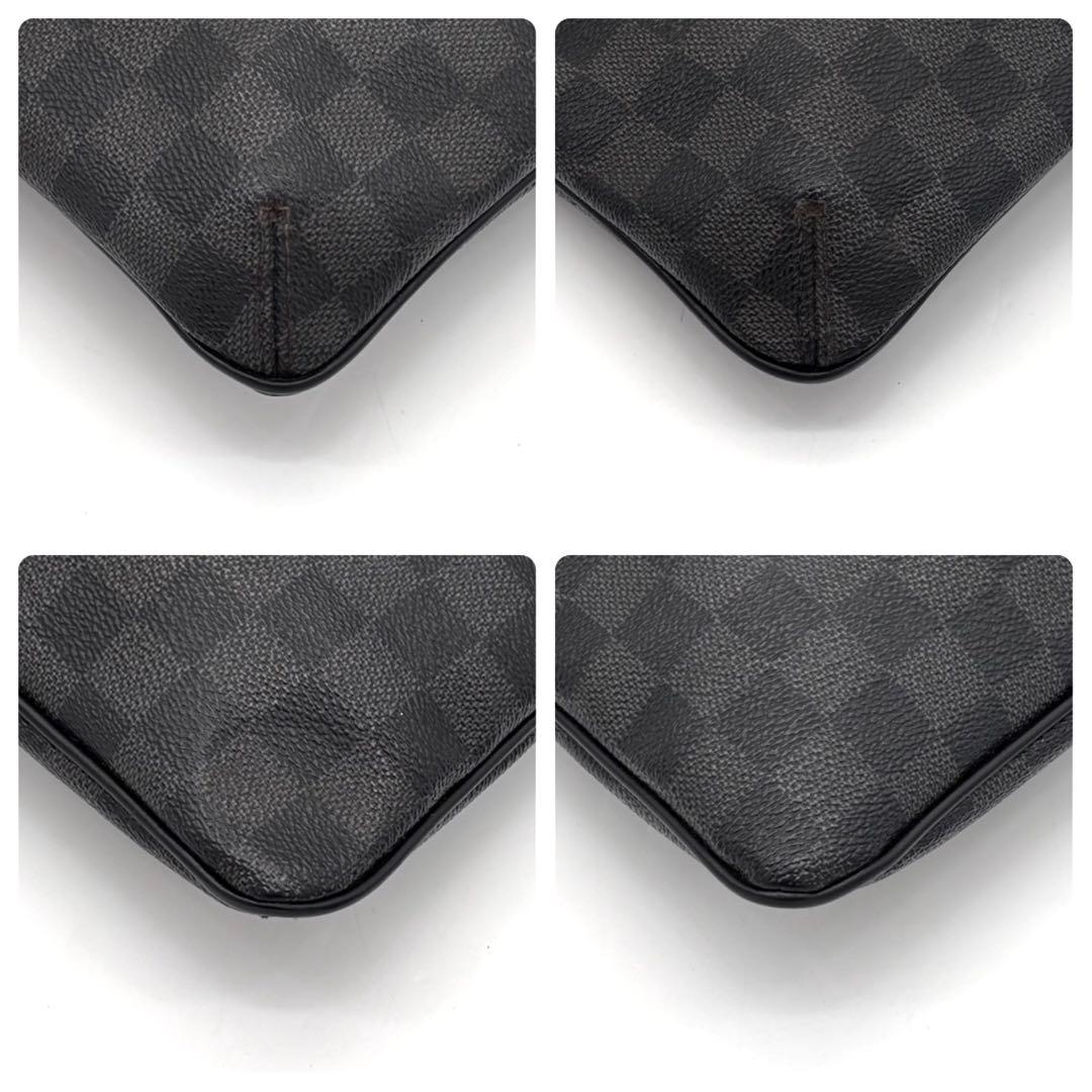 Louis Vuitton Damier Graphite Thomas Shoulder Bag Gray — view 8